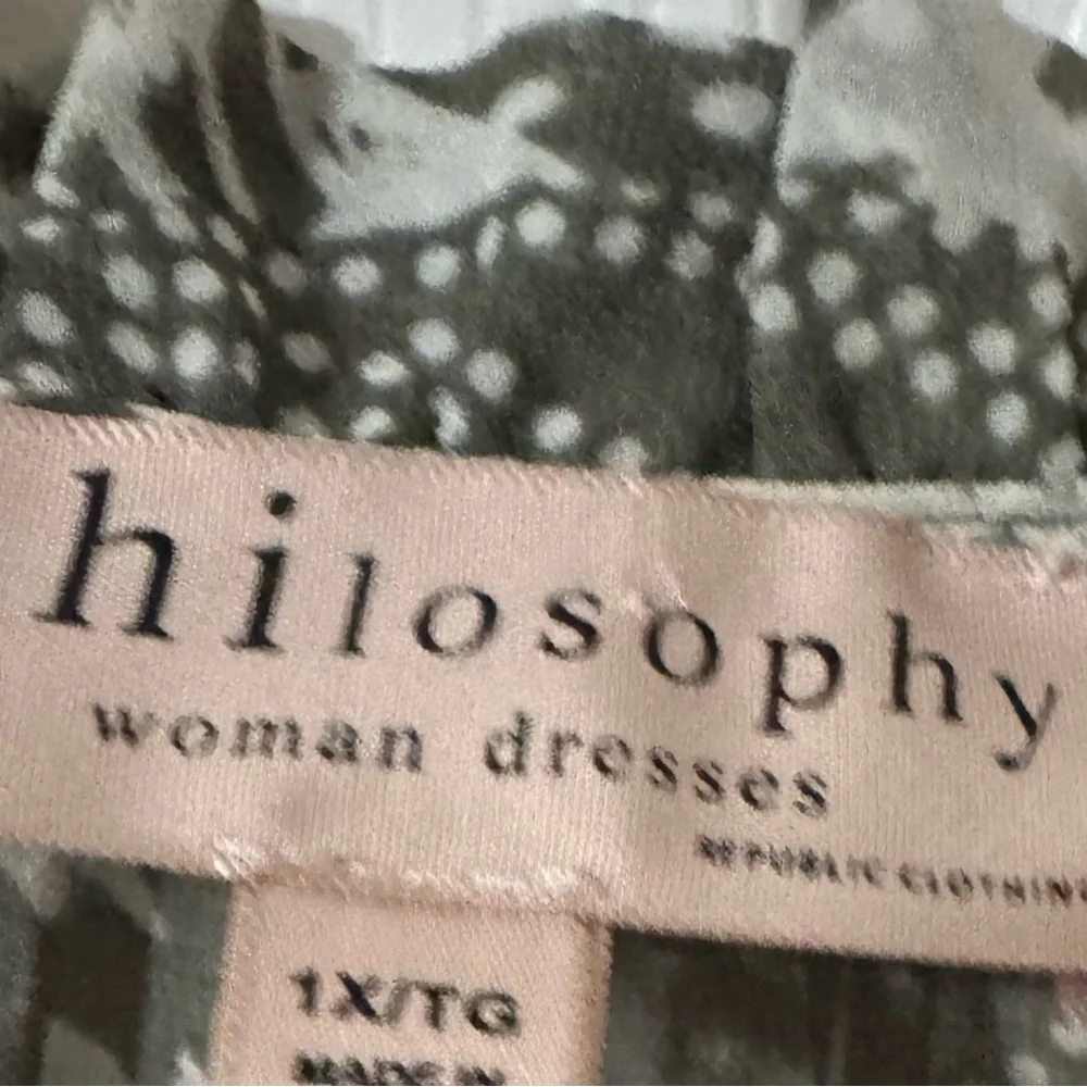 Philosophy Women’s Dress in Green and White - Picture 6 of 6